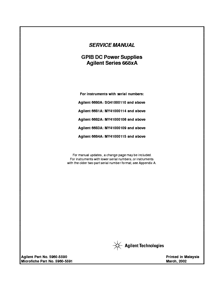 Agilent Technologies Oscilloscope Mso6104 User Manual